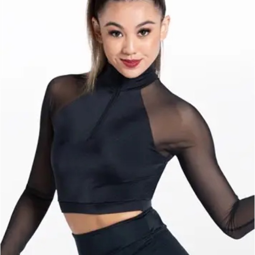 Weissman Black Fitted Long Sleeve SA
